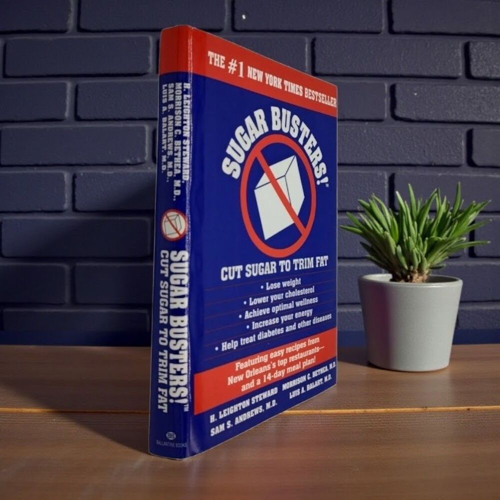 NEW Sugar Busters! Cut Sugar to Trim Fat 1998 Hardcover Diet Book with Recipes